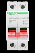 SCHNEIDER 100 AMP DOUBLE POLE MAIN SWITCH DISCONNECTOR DOM100SW