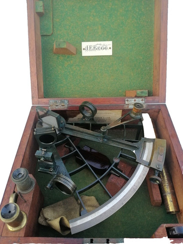 Antique sextant feathers - sextant,