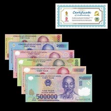 Set vietnam banknotes - 6,