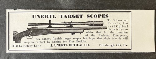 1943 unertl optical - 1943,