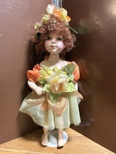 Vintage Collectable Alberon Porcelain Doll "Zina" Fairy - 18" Tall on Stand