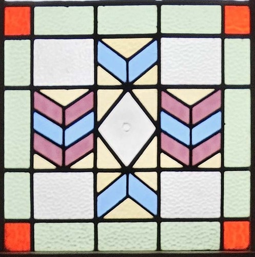 Original art deco stained - art,