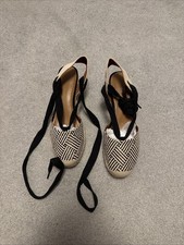 New H & M Ankle Tie Wedge