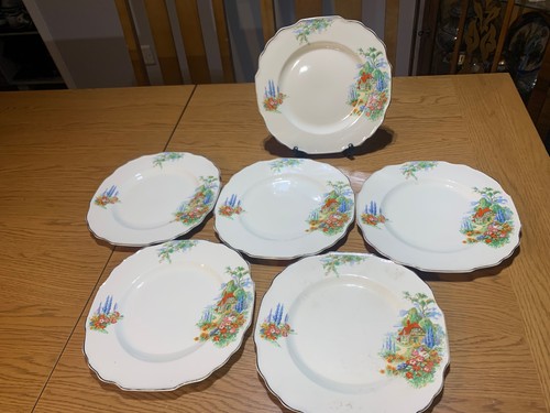 24cm antique myott plate - , set