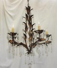A VINTAGE TOLEWARE CHANDELIER