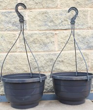 PAIR 2 4 LARGE ANTHRACITE GREY