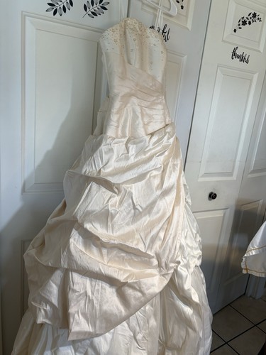 Vintage wedding silk gown - gown, nwt