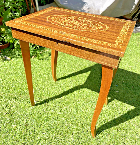 Vtg italian marquetry musical - vtg,