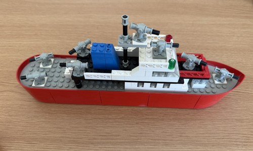Vintage lego fire fighter boat - fighter,