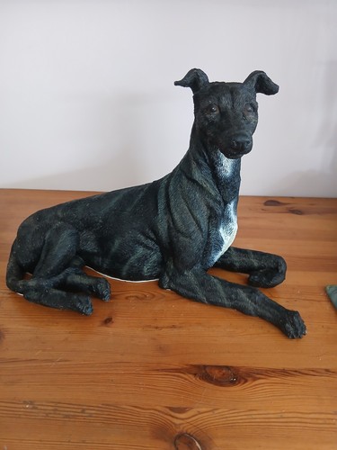 Large dog greyhound ornament - greyhound, ornament.