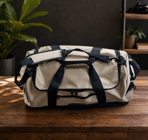 Lightweight canvas duffle bag - canvas,