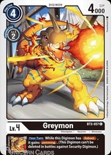 BT2-057 Greymon Common Mint Digimon Card