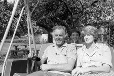 Farce actor Brian Rix garden