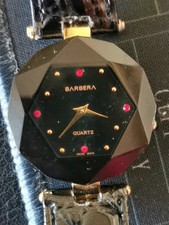 Barbera Italy Swiss Movement Quartz 18K Gold Plated Watch Ladies