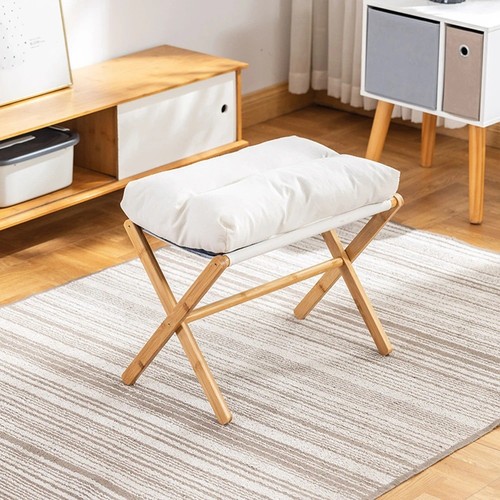 Bamboo folding foot stool - bamboo,