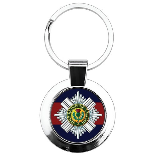 Scots guards metal keyring - metal,