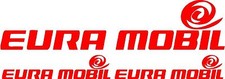 3 X EURA MOBIL CARAVAN/MOTORHOME  DECALS STICKERS CHOICE OF COLOURS #001