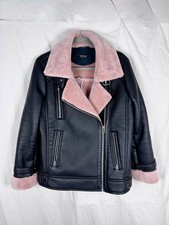 Topshop Black Faux Leather