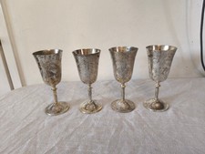 Vintage Goblets Cups Silver