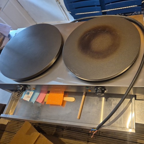 Electric double crepe machine - double,