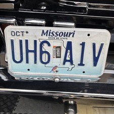 American Licence Plate Missouri show me state UH6A1V