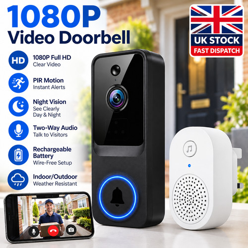 Wireless video doorbell camera - doorbell,
