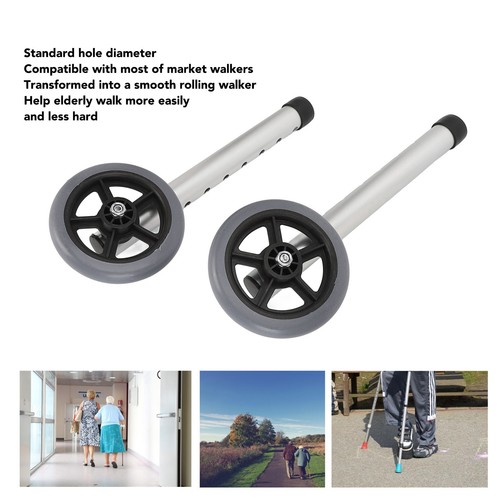 2pcs walker wheels replacement - 2pcs,