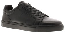 Front Mens Skate Shoes Trainers Bronx Leather Lace Up black UK Size