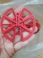 174x 80mm Red Cavity Wall Tie Insulation Retaining Discs Clips