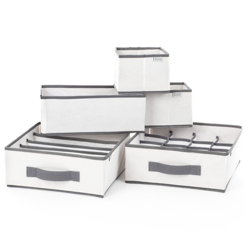 Livivo wardrobe fabric boxes - fabric,