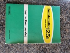 Lambretta Li 125 Instruction Booklet Owners Manual In Very Good Condition
