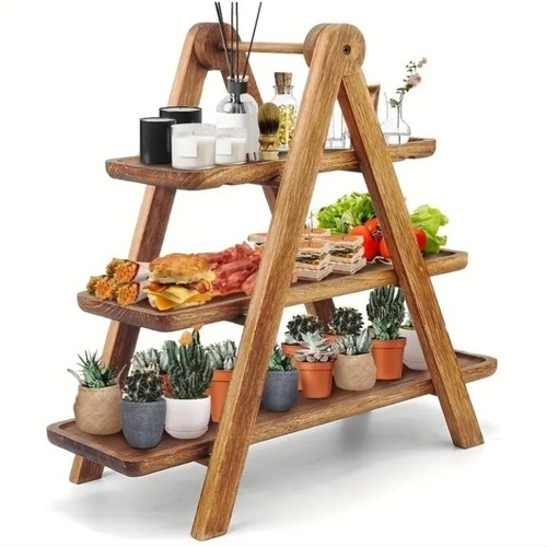 Tier rustic acacia wood - tier,