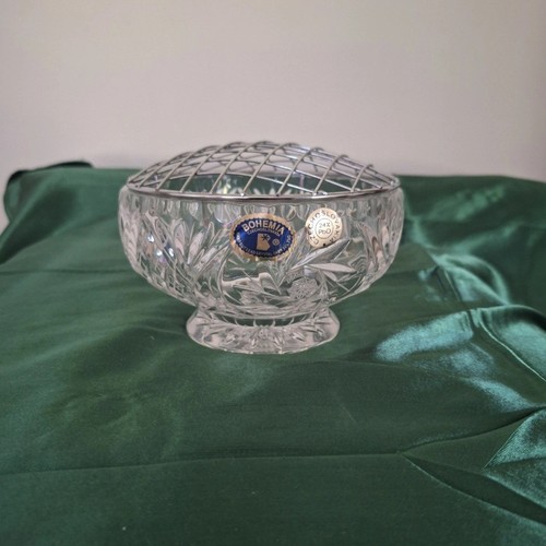 Vintage bohemia cut crystal - vintage,