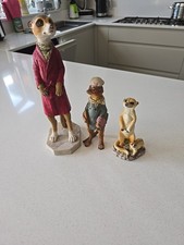 Meerkats of the World by Regency Meerkat in Purple Dressing Gown Figurine 18cm