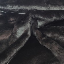 Black - Luxury Faux Fur Fabric - Multiple Lengths - AC 435