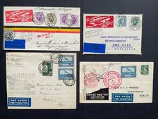 Postal History Belgium flight covers & air mails x 4 (1930s).