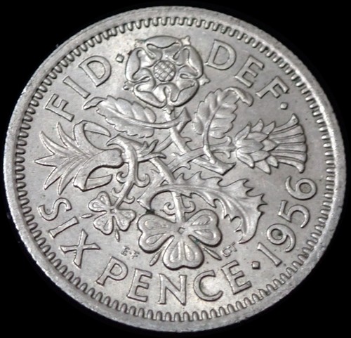 Pence 1956 elizabeth ii - 1956,