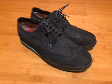 LUMBERJACK MEN'S NAVY BLUE SUEDE CASUAL SHOES BROGUE MOCCASINS - UK 8