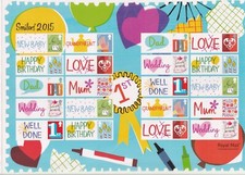 GB 2015 Smilers Sheet LS93 SCARCE