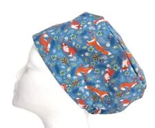 Woodland Friends Scrub Cap Doctor Theatre Nurse Hospital Vet Surgical ODP