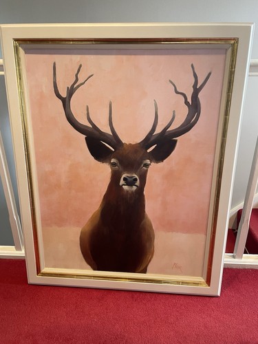 Original stag oil on - oil,
