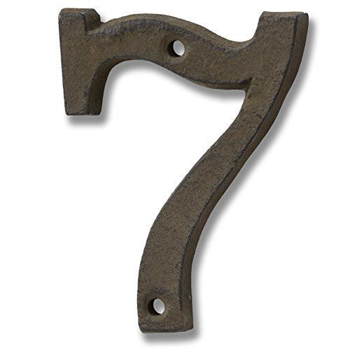 House number cast - -, iron