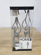 Next Home 1 Pair Silver Cage Curtain Hold Backs