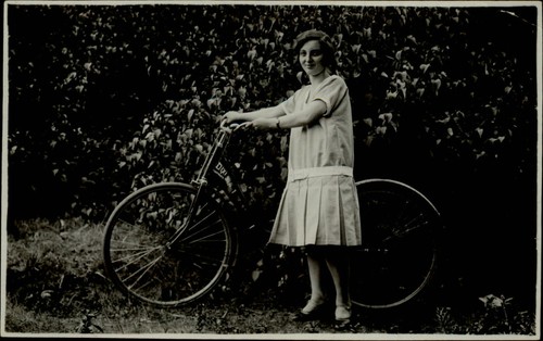 Rppc german girl antique - rppc,