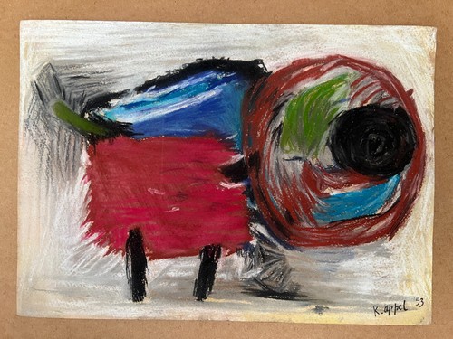 Karel appel drawing - drawing, paper