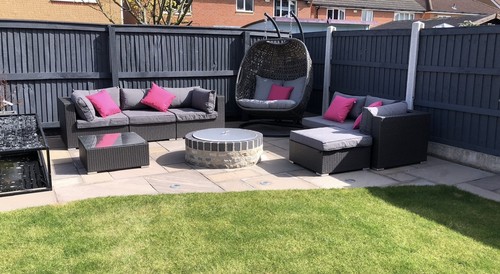 Large next rattan corner sofa - next,