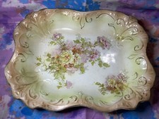floral hand painted trays platters