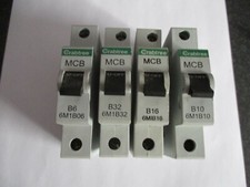 CRABTREE LOADSTAR 6M1B06/10/16/20/32/40 B6 B10 B16 B20 B32 6KA SINGLE POLE MCB'S