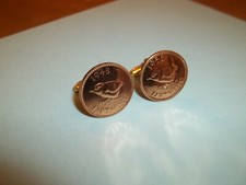 Farthing coin cufflinks - coin,