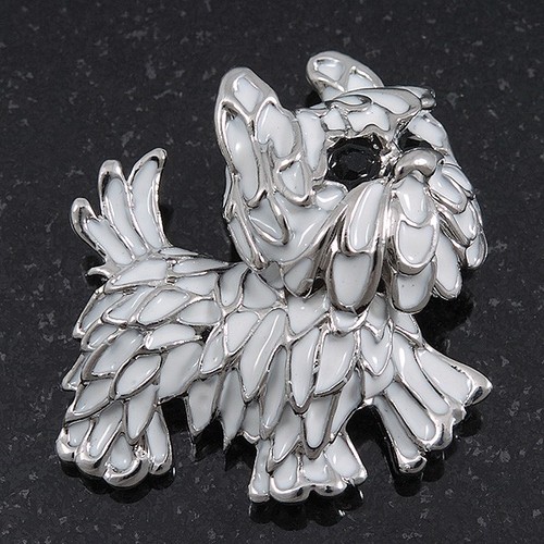 White enamel yorkie - puppy, dog